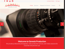 Tablet Screenshot of genesisproduction.net